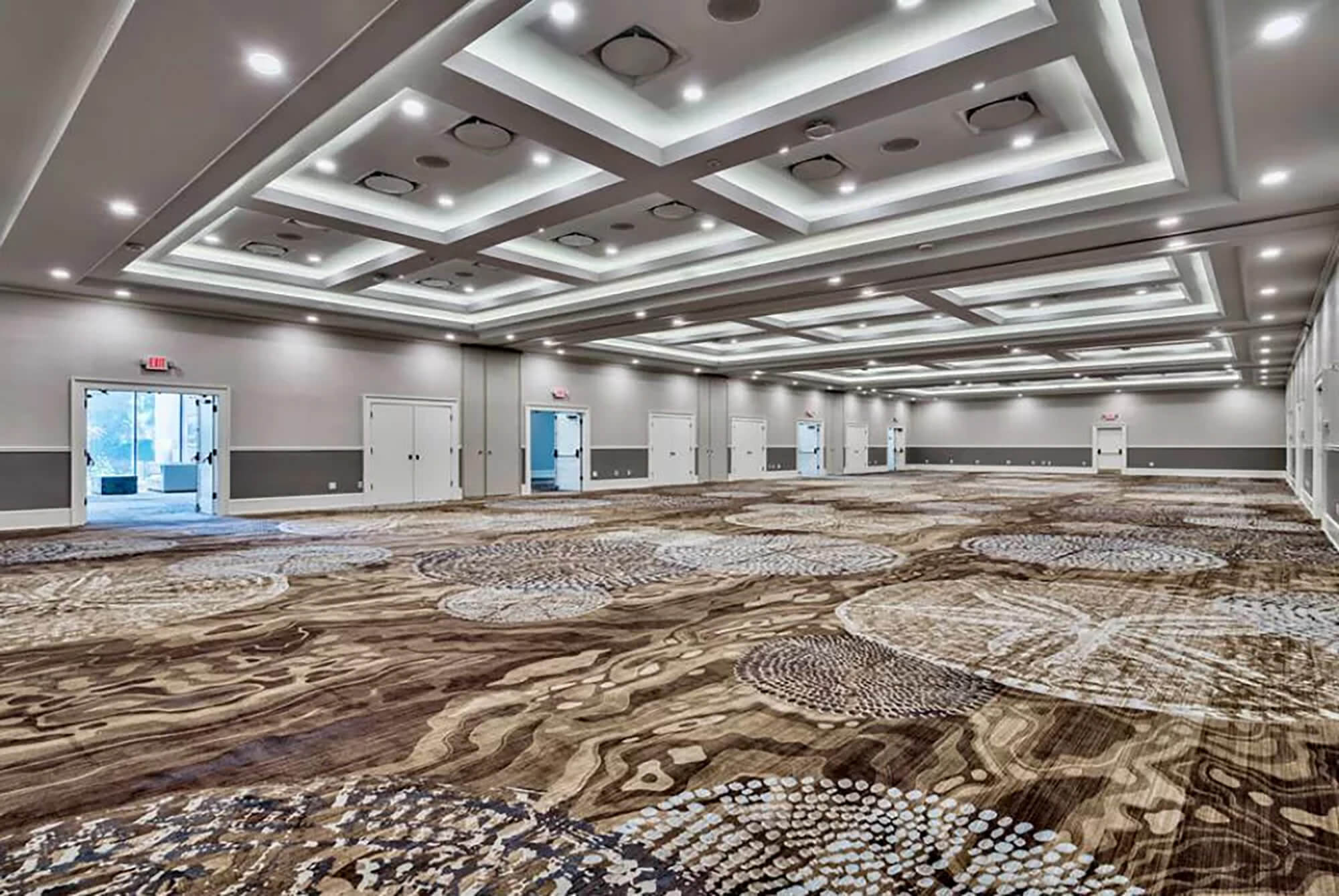 A large open conference room at the Linkside Conference Centre