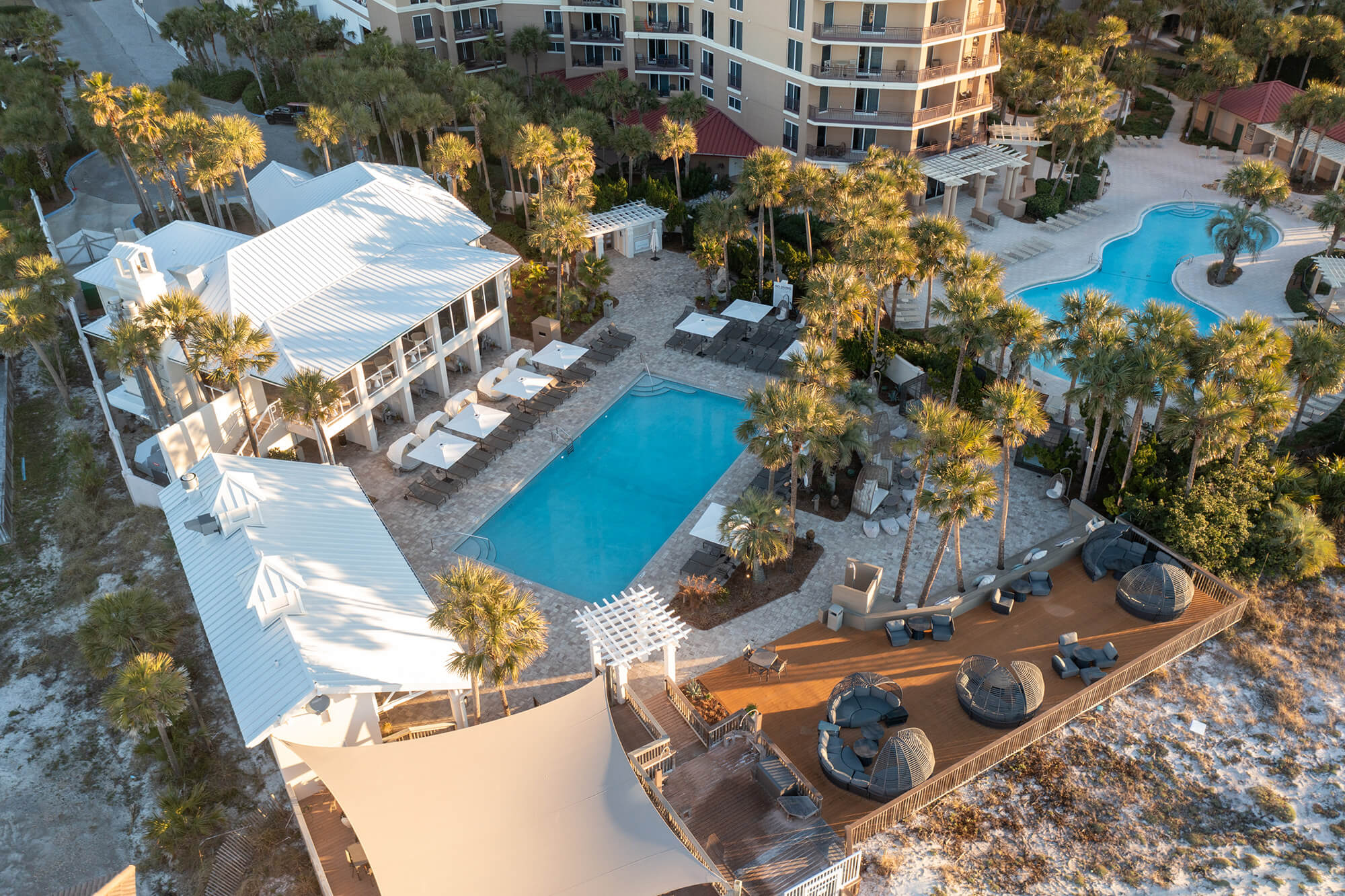 Aerial view of the Beach Club