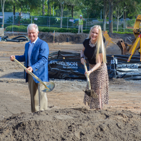 Tom Becnel and Sara Becnel on a Sandestin Development Project
